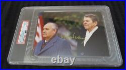 Mikhail Gorbachev signed autographed psa slabbed 5 x 7 photo Soviet Union USSR