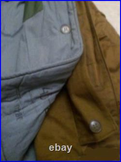 Military Jacket Afganka USSR Original Fur Collar Sand Color Size 44, 46 (XS, S)
