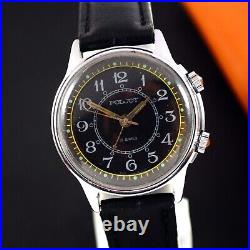 Military POLJOT Alarm Bzzz 2621.1 Vintage Soviet Union USSR Mechanical Watch