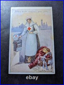Mint Russia USSR Soviet Union Red Cross Postcard Nurse Lady