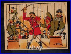 Mint WW2 USSR Soviet Union Postcard Joseph Stalin German Lion Tamer