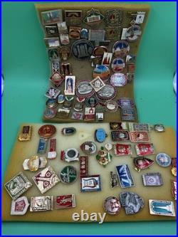 Mixed Lot Of Ussr Soviet Union Russian Enamel Pins, Badges, Medals, Communism