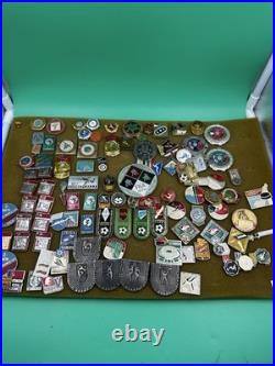 Mixed Lot Of Ussr Soviet Union Russian Enamel Pins, Badges, Medals, Communism