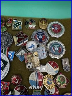 Mixed Lot Of Ussr Soviet Union Russian Enamel Pins, Badges, Medals, Communism