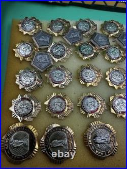 Mixed Lot Of Ussr Soviet Union Russian Enamel Pins, Badges, Medals, Communism