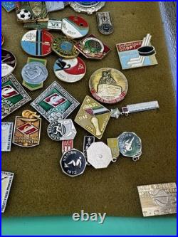Mixed Lot Of Ussr Soviet Union Russian Enamel Pins, Badges, Medals, Communism