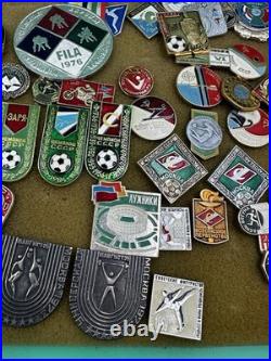 Mixed Lot Of Ussr Soviet Union Russian Enamel Pins, Badges, Medals, Communism