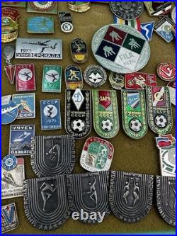 Mixed Lot Of Ussr Soviet Union Russian Enamel Pins, Badges, Medals, Communism