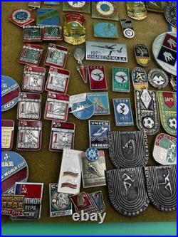 Mixed Lot Of Ussr Soviet Union Russian Enamel Pins, Badges, Medals, Communism
