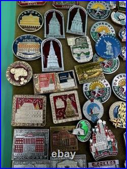 Mixed Lot Of Ussr Soviet Union Russian Enamel Pins, Badges, Medals, Communism