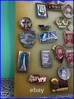 Mixed Lot Of Ussr Soviet Union Russian Enamel Pins, Badges, Medals, Communism Mixed Lot Of Ussr Soviet Union Russian Enamel Pins, Badges, Medals, Communism