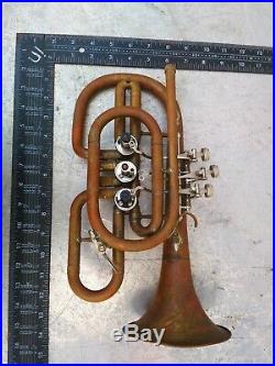 Musical Instrument Brass Trumpet Vintage Original USSR