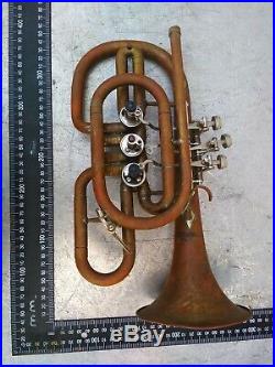Musical Instrument Brass Trumpet Vintage Original USSR