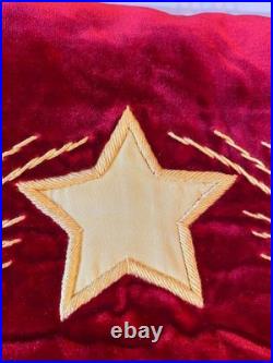 NEW, Large, vintage velvet double-sided flag, pennant of the Soviet Union