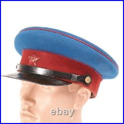 NKVD Commissar Red Soviet Union Army Cap WW2 1945 shovel visor