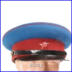 NKVD Commissar Red Soviet Union Army Cap WW2 1945 shovel visor