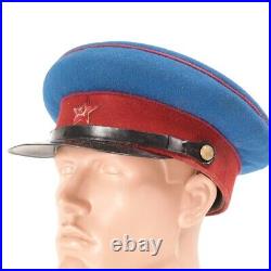 NKVD Commissar Red Soviet Union Army Cap WW2 1945 shovel visor