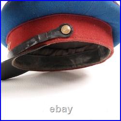 NKVD Commissar Red Soviet Union Army Cap WW2 1945 shovel visor