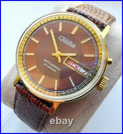 New Automatic Old Stock Slava 2427 Double Calendar Watch Ultra Rare