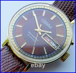 New Automatic Old Stock Slava 2427 Double Calendar Watch Ultra Rare