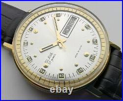 New Automatic Ussr Made Old Stock Slava 2427 Double Calendar Watch