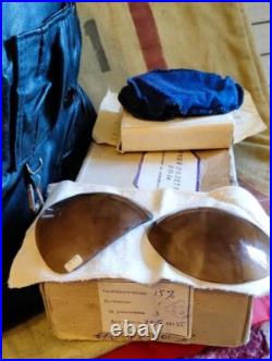 New Helmet Aviator Soviet Union Pilot USSR size 60 + new pilot glasses