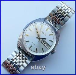 New Rare Old Stock Ussr Made Slava /sekonda 2428 Movement Double Calendar Watch