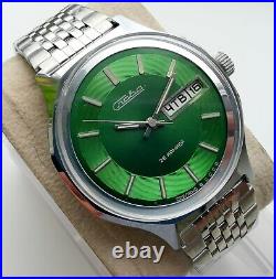New Rare Ussr Made Vintage Automatic Slava 2427 Double Calendar Watch