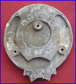 OLD Big USSR Cast Coat of Arms 16 Bands Steam LOCO PLAQUE Vintage Railroad Crest