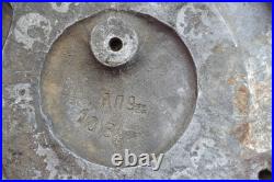 OLD Big USSR Cast Coat of Arms 16 Bands Steam LOCO PLAQUE Vintage Railroad Crest