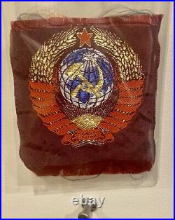 OLYMPIC PATCH RUSSIA USSR SOVIET UNION LOGO ORIGINAL SIZE 57 by 60 RU CREST RAR