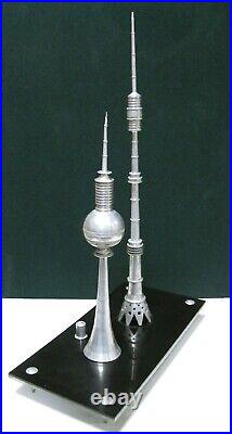 OSTANKINO MOSCOW TV TOWER BERLIN Berliner Fernsehturm Soviet Union Russian USSR