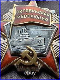 October Revolution Order Ussr Soviet Union Authentic Original Awards For Sale