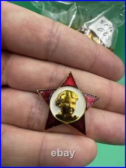 Octobrist Soviet badge vintage Set 300x USSR Communist pins lot star young Lenin