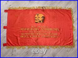 Old banner of the USSR (Soviet) Coat of Arms Communist FLAG Soviet Union CREST