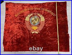 Old banner of the USSR (Soviet) Coat of Arms Communist FLAG Soviet Union CREST