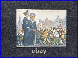 Original 1980s Anti-NATO Soviet Union Propaganda Poster, Original USSR Propagan