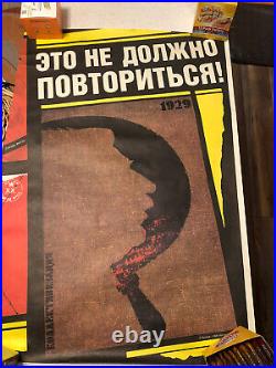 Original Poster Soviet Union Lenin Russia Moscow Propaganda Political Communism