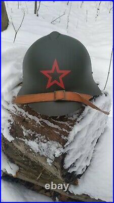 Original Russian WWII SSH-36 SOVIET Union (USSR) Red Army Helmet M36