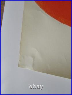 Original Soviet Union 1970s Factory Worker Communist Propaganda Poster
