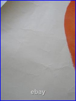 Original Soviet Union 1970s Factory Worker Communist Propaganda Poster