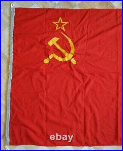 Original USSR Red National Flag of the Soviet Union Flag Hammer & Sickle Large