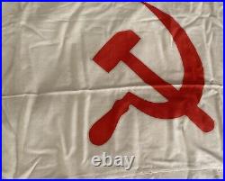 Original USSR navy flag wool from ship or military submarine Soviet Union 1981