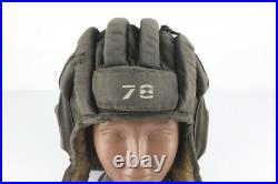 Original Vintage Soviet Union USSR tanker tankman Tank Cap HELMET (Winter)