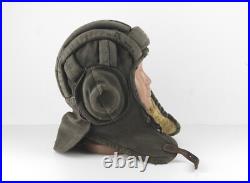 Original Vintage Soviet Union USSR tanker tankman Tank Cap HELMET (Winter)