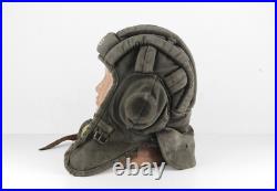 Original Vintage Soviet Union USSR tanker tankman Tank Cap HELMET (Winter)