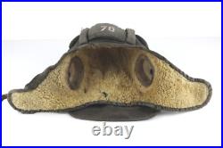 Original Vintage Soviet Union USSR tanker tankman Tank Cap HELMET (Winter)