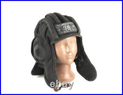 Original Vintage Soviet Union USSR tanker tankman Tank Cap Helmet SUMMER Original Vintage Soviet Union USSR tanker tankman Tank Cap Helmet SUMMER