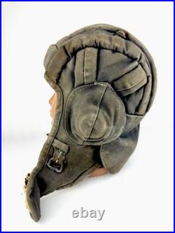 Original Vintage Soviet Union USSR tanker tankman Tank Cap Helmet WINTER
