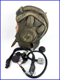 Original Vintage Soviet Union USSR tanker tankman Tank Cap Helmet WINTER